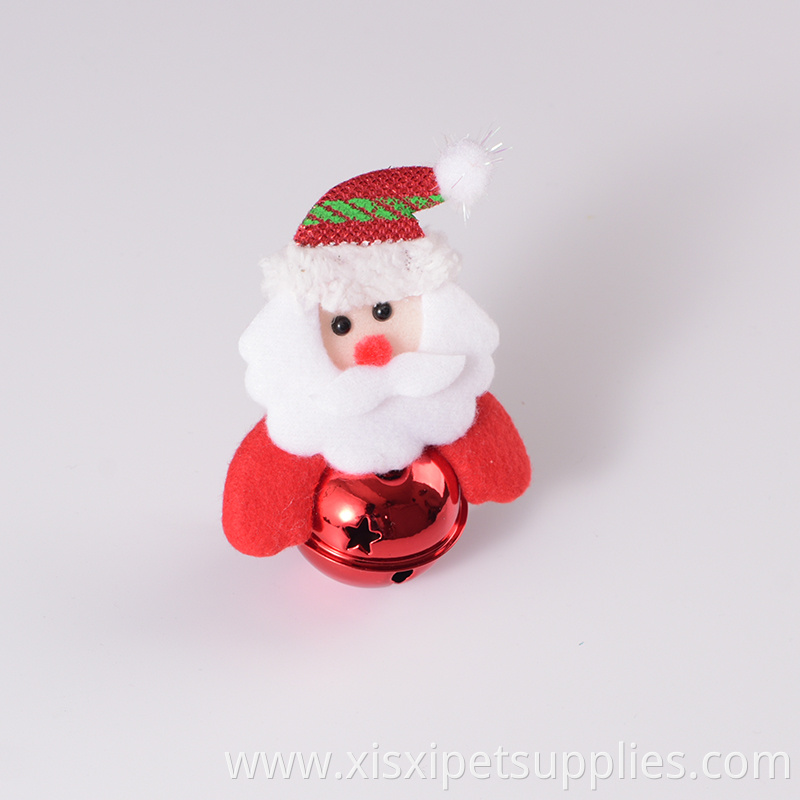 christmas pet toy for cat bell santa playing toy